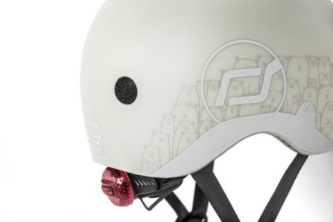 SCOOTANDRIDE - Kask z odblaskami XXS-S dla dzieci 1-5 lat Ash Bear SCOOTANDRIDE - Kask z odblaskami XXS-S dla dzieci 1-5 lat Ash Bear