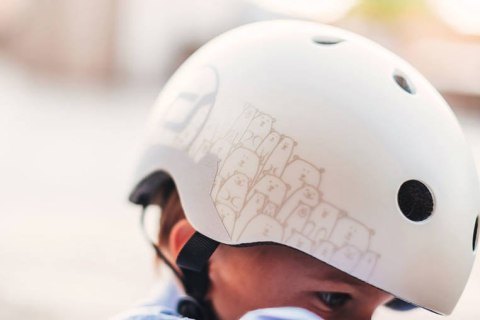SCOOTANDRIDE - Kask z odblaskami XXS-S dla dzieci 1-5 lat Ash Bear SCOOTANDRIDE - Kask z odblaskami XXS-S dla dzieci 1-5 lat Ash Bear