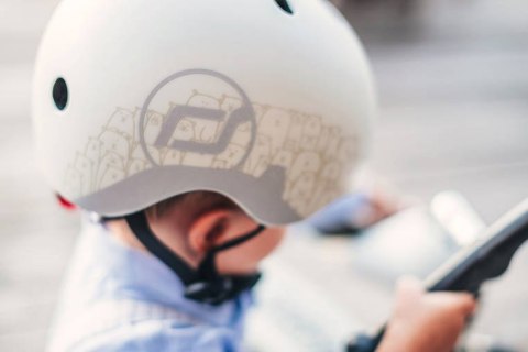 SCOOTANDRIDE - Kask z odblaskami XXS-S dla dzieci 1-5 lat Ash Bear SCOOTANDRIDE - Kask z odblaskami XXS-S dla dzieci 1-5 lat Ash Bear