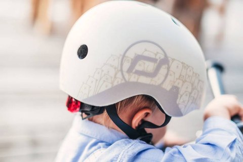 SCOOTANDRIDE - Kask z odblaskami XXS-S dla dzieci 1-5 lat Ash Bear SCOOTANDRIDE - Kask z odblaskami XXS-S dla dzieci 1-5 lat Ash Bear