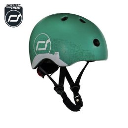 SCOOTANDRIDE - Kask z odblaskami XXS-S dla dzieci 1-5 lat Forest Owl