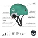 SCOOTANDRIDE - Kask z odblaskami XXS-S dla dzieci 1-5 lat Forest Owl