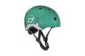 SCOOTANDRIDE - Kask z odblaskami XXS-S dla dzieci 1-5 lat Forest Owl