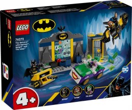 LEGO Klocki Super Heroes 76272 Jaskinia Batmana z Batmanem, Batgirl i Jokerem