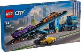 LEGO Klocki City 60408 Laweta z samochodami sportowymi