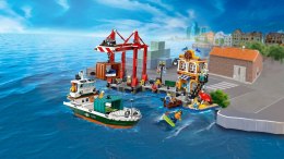 LEGO Klocki City 60422 Nadmorski port ze statkiem towarowym