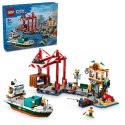 LEGO Klocki City 60422 Nadmorski port ze statkiem towarowym