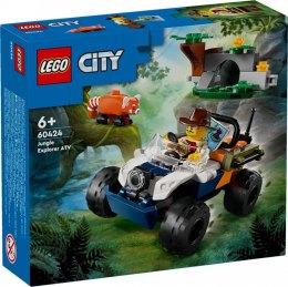 LEGO Klocki City 60424 Quad badacza dżungli z pandą czerwoną