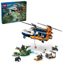 LEGO Klocki City 60437 Helikopter badaczy dżungli w bazie