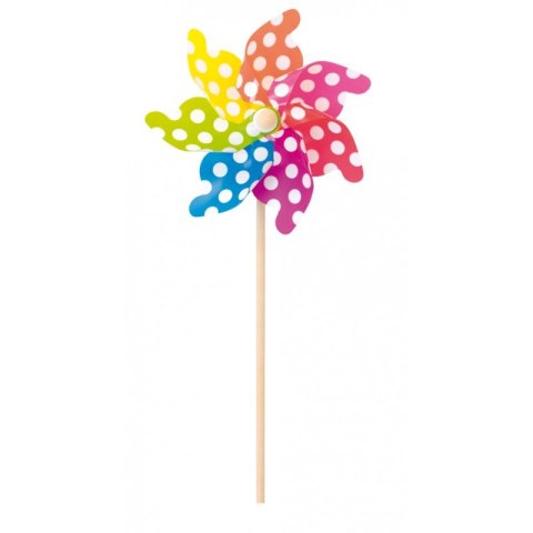 Wiatrak ogrodowy Jabadabado kolorowy -kropki 75cm Wiatrak ogrodowy Jabadabado kolorowy -kropki 75cm