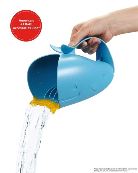 Skip Hop Kubek do Mycia Głowy Wieloryb Moby Blue Skip Hop Kubek do Mycia Głowy Wieloryb Moby Blue
