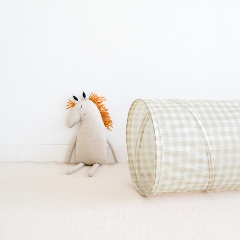 3 Sprouts Tunel do Zabawy Gingham Beige 3 Sprouts Tunel do Zabawy Gingham Beige