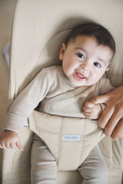 BABYBJORN - leżaczek BALANCE SOFT WOVEN/JERSEY Tri Fabric, Jasny Beż + zabawka do leżaczka - Googly Eyes BABYBJORN - leżaczek BALANCE SOFT WOVEN/JERSEY Tri Fabric, Jasny Beż + zabawka do leżaczka - Googly Eyes