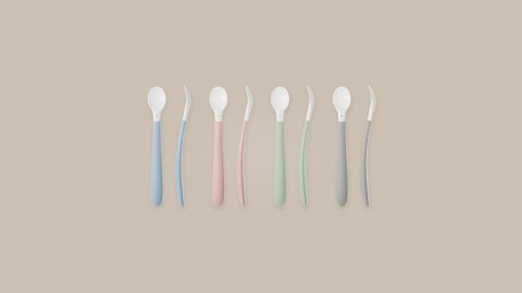 BABYBJORN - łyżeczki, 2 szt. - Powder Pink BABYBJORN - łyżeczki, 2 szt. - Powder Pink
