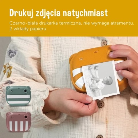 ZAZU Fun Aparat Cyfrowy dla Dzieci z Drukarką Pink ZAZU Fun Aparat Cyfrowy dla Dzieci z Drukarką Pink