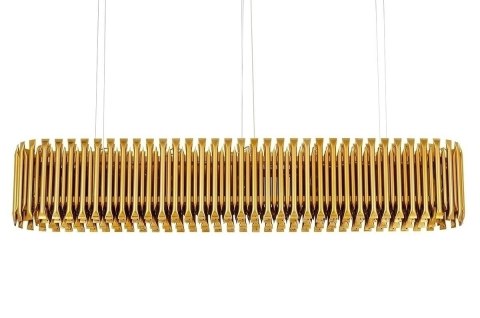 Lampa wisząca GALLIANO LONG ciemne złoto - aluminium, stal węglowa Lampa wisząca GALLIANO LONG ciemne złoto - aluminium, stal węglowa