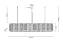 Lampa wisząca GALLIANO LONG ciemne złoto - aluminium, stal węglowa Lampa wisząca GALLIANO LONG ciemne złoto - aluminium, stal węglowa