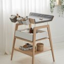 Leander - Pokrowiec na poduszkę do przewijaka Linea™, Cool grey Organic Leander - Pokrowiec na poduszkę do przewijaka Linea™, Cool grey Organic