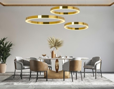 MOOSEE lampa wisząca RING LUXURY 110 złota - LED, chromowane złoto MOOSEE lampa wisząca RING LUXURY 110 złota - LED, chromowane złoto