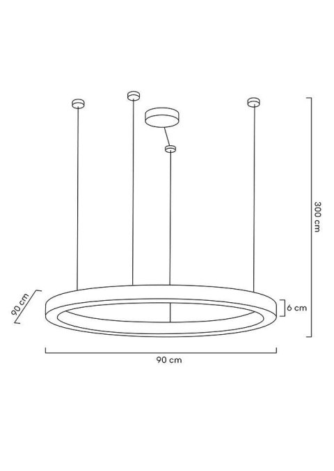 MOOSEE lampa wisząca RING LUXURY 110 złota - LED, chromowane złoto MOOSEE lampa wisząca RING LUXURY 110 złota - LED, chromowane złoto