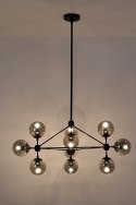 Lampa wisząca PLANETARIO 10 czarna - klosze dymione Lampa wisząca PLANETARIO 10 czarna - klosze dymione