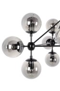 Lampa wisząca PLANETARIO 10 czarna - klosze dymione Lampa wisząca PLANETARIO 10 czarna - klosze dymione