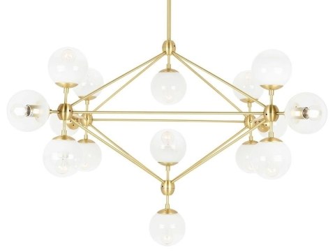 Lampa wisząca PLANETARIO 15 GOLD złota - klosze szronione Lampa wisząca PLANETARIO 15 GOLD złota - klosze szronione