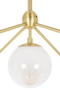 Lampa wisząca PLANETARIO 15 GOLD złota - klosze szronione Lampa wisząca PLANETARIO 15 GOLD złota - klosze szronione