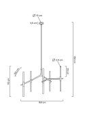 MOOSEE lampa wisząca CANDELABR 10 czarna MOOSEE lampa wisząca CANDELABR 10 czarna