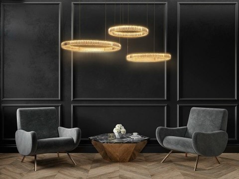 MOOSEE lampa wisząca LIBERTY 3A złota MOOSEE lampa wisząca LIBERTY 3A złota