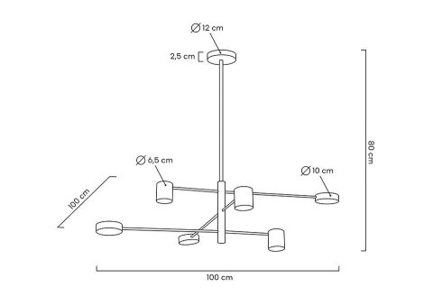 MOOSEE lampa wisząca PIAZETTA złota MOOSEE lampa wisząca PIAZETTA złota