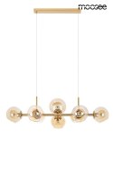MOOSEE lampa wisząca ROMEO GOLD złota / bursztynowa MOOSEE lampa wisząca ROMEO GOLD złota / bursztynowa