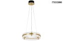 MOOSEE lampa wisząca SATURNUS 47 złota - LED, kryształ, stal szczotkowana MOOSEE lampa wisząca SATURNUS 47 złota - LED, kryształ, stal szczotkowana
