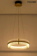 MOOSEE lampa wisząca SATURNUS 47 złota - LED, kryształ, stal szczotkowana MOOSEE lampa wisząca SATURNUS 47 złota - LED, kryształ, stal szczotkowana