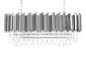 Lampa wisząca IMPERIAL LONG SILVER 90 - stal, kryształ