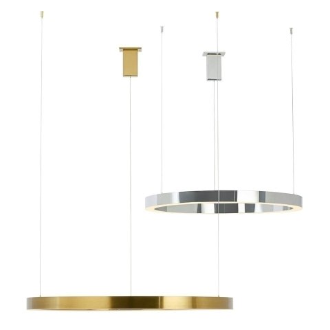 Lampa wisząca RING 80 srebrna - LED, stal polerowana Lampa wisząca RING 80 srebrna - LED, stal polerowana