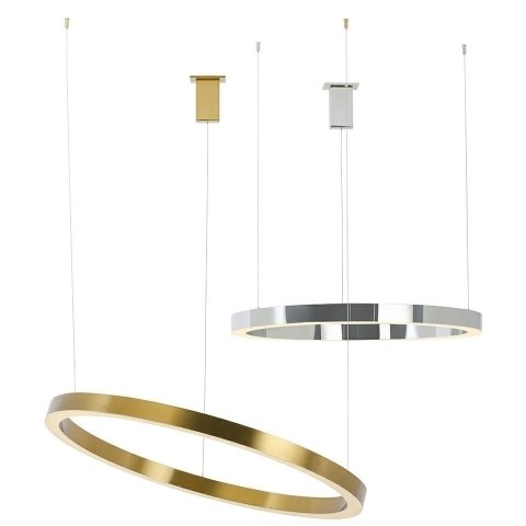 Lampa wisząca RING 80 srebrna - LED, stal polerowana Lampa wisząca RING 80 srebrna - LED, stal polerowana