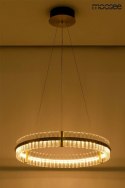MOOSEE lampa wisząca SATURNUS 70 złota - LED, kryształ, stal szczotkowana
