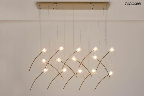 MOOSEE lampa wisząca TULIPPE 14 LINE złota MOOSEE lampa wisząca TULIPPE 14 LINE złota
