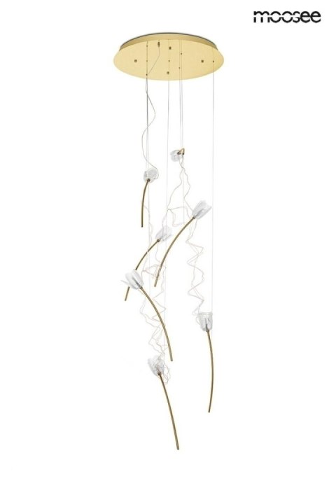 MOOSEE lampa wisząca TULIPPE 7 DISC złota MOOSEE lampa wisząca TULIPPE 7 DISC złota
