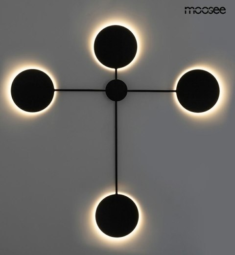 MOOSEE lampa ścienna SHADOW 4 czarna MOOSEE lampa ścienna SHADOW 4 czarna