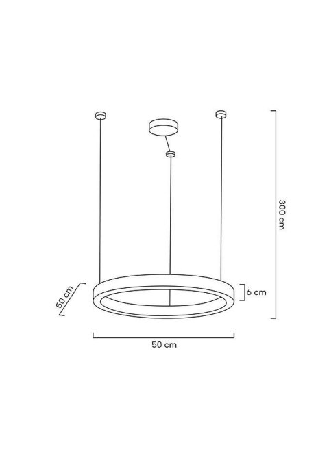 MOOSEE lampa wisząca RING LUXURY 50 złota MOOSEE lampa wisząca RING LUXURY 50 złota