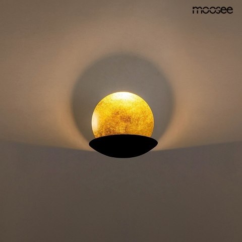 MOOSEE lampa ścienna ECLISE złota / czarna MOOSEE lampa ścienna ECLISE złota / czarna