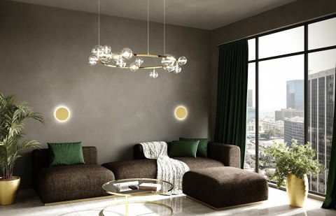 MOOSEE lampa ścienna SHADOW SUN 25 złota MOOSEE lampa ścienna SHADOW SUN 25 złota