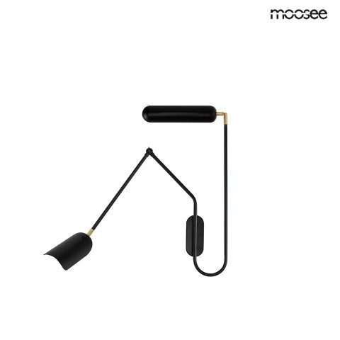 MOOSEE lampa ścienna TENTA czarna MOOSEE lampa ścienna TENTA czarna