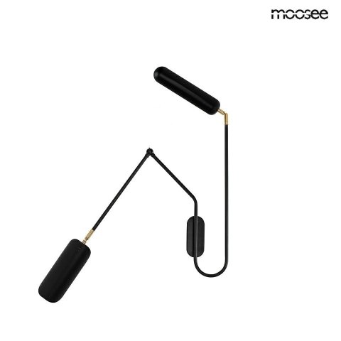 MOOSEE lampa ścienna TENTA czarna MOOSEE lampa ścienna TENTA czarna