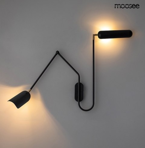MOOSEE lampa ścienna TENTA czarna MOOSEE lampa ścienna TENTA czarna