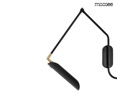 MOOSEE lampa ścienna TENTA czarna MOOSEE lampa ścienna TENTA czarna