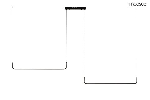 MOOSEE lampa wisząca SHAPE DUO 120 czarna MOOSEE lampa wisząca SHAPE DUO 120 czarna