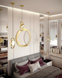 MOOSEE lampa wisząca SPINNER 19 złota MOOSEE lampa wisząca SPINNER 19 złota